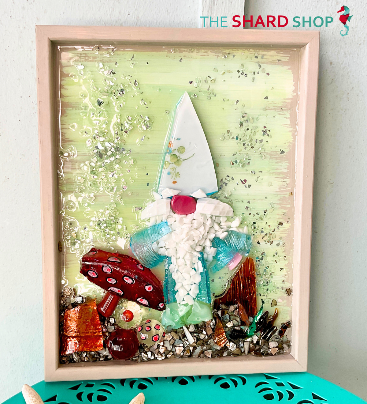 Art - Shard Shop Designs - 11x14 Knome sitting on mushroom